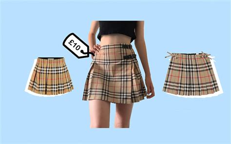 burberry plaid skirt dupe|Burberry plaid pleated skirt.